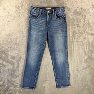 Kut from the Kloth Catherine High Rise Ankle Straight Jeans Women's 8 Blue Pants